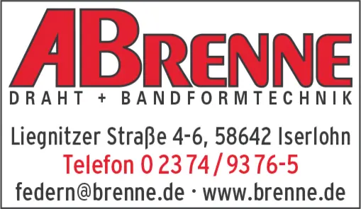 Galerie-Bild 1: Adolf Brenne aus Iserlohn von Adolf Brenne Draht + Bandformtechnik GmbH