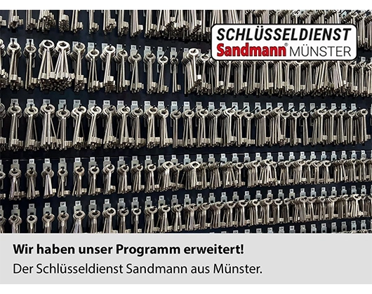 Galerie-Bild 2: Schlüsseldienst aus Münster von Schlüsseldienst Sandmann Münster - 24 Std. Notdienst 