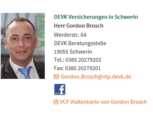 Galerie-Bild 1: DEVK Versicherungen aus Schwerin von DEVK Versicherungen Bezirksgeschäftsstelle Gordon Brosch