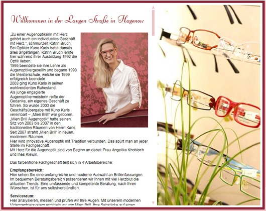 Galerie-Bild 1: Augenoptik MIEN BRILL aus Hagenow von Mien Brill , Augenoptik