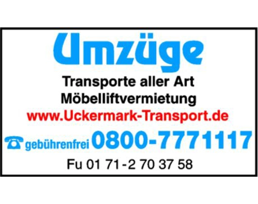 Galerie-Bild 1: Uckermark Transport GmbH aus Schwedt von Uckermark Transport GmbH Umzüge aller Art