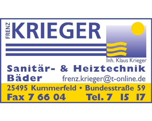 Galerie-Bild 1: Krieger aus Kummerfeld von Krieger Frenz Inh. Klaus Krieger , Heizung - Lüftung - Sanitär