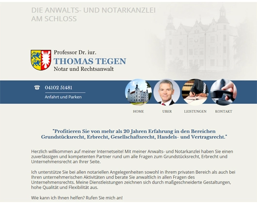 Galerie-Bild 1: Prof. Dr. Thomas Tegen aus Ahrensburg von Prof. Dr. Thomas Tegen , Rechtsanwalt und Notar