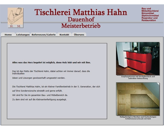 Galerie-Bild 1: Tischlerei Matthias Hahn aus Hohenfelde von Hahn, Matthias, Tischlerei