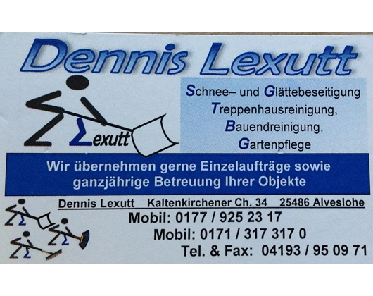 Galerie-Bild 1: Dennis Lexutt aus Alveslohe von Winterdienst Lexutt Inh. Sabine Lexutt , Hausmeisterservice, Gartenpflege