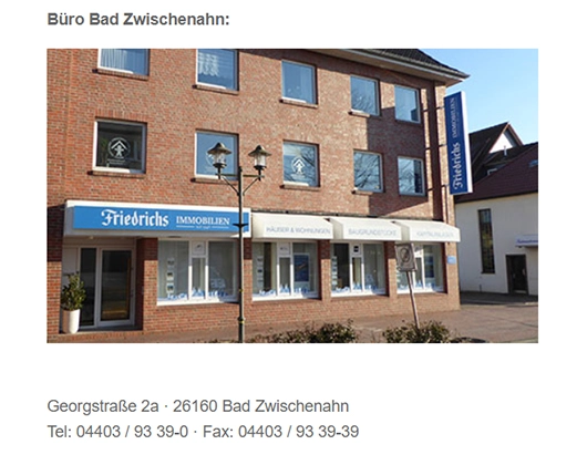 Galerie-Bild 1: Friedrichs Immobilien GmbH aus Bad Zwischenahn von Friedrichs Immobilien ivd 