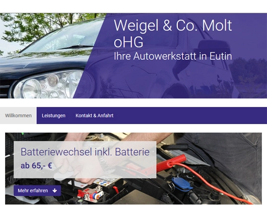 Galerie-Bild 1: Weigel & Co. Molt oHG aus Eutin von Weigel & Co. Molt oHG , KFZ-Werkstatt