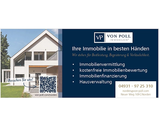 Galerie-Bild 1: VON POLL IMMOBILIEN Norden von VON POLL IMMOBILIEN Norden , Immobilienmakler