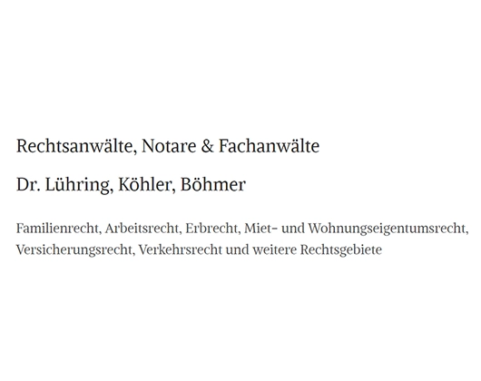 Galerie-Bild 1: Dr. Lühring, Köhler, Böhmer aus Esens von Dr. Lühring, Köhler & Böhmer , Rechtsanwälte u. Notare