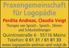 Galerie-Bild 1: Claudia Voigt Praxis für aus Mainz von Andreas,  Perdita u. Voigt Claudia, Praxengemeinschaft für Logopädie