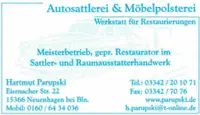 Bild von: Parupski, Hartmut, Autosattlerei 